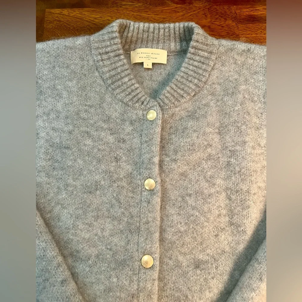 Sezane Eddy Jacket | Grey | Size Large - Picture 6 of 13